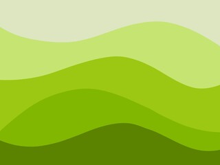 Green waves gradient abstract Background 