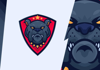 Bulldog Shield Vector © 364962
