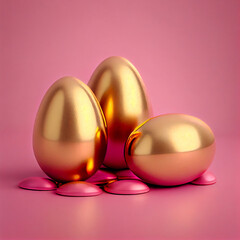 golden easter eggs.