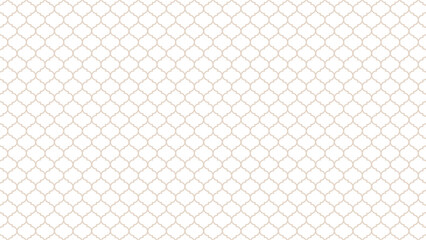 シンプルおしゃれな幾何学模様背景パターン壁紙。白モロッカンタイル。ベクターイラスト素材04 - obrazy, fototapety, plakaty