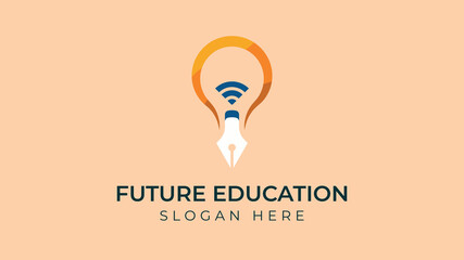 Future Education logo and Graduation Logo Design Vector