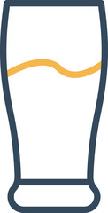 Juice glass Vector Icon

