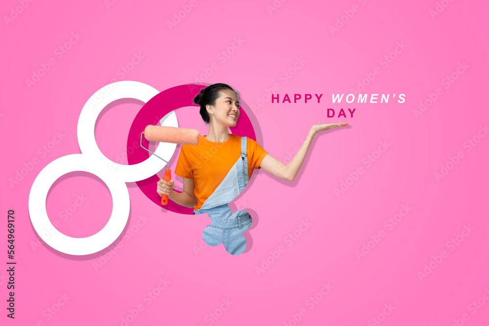 Wall mural international women day