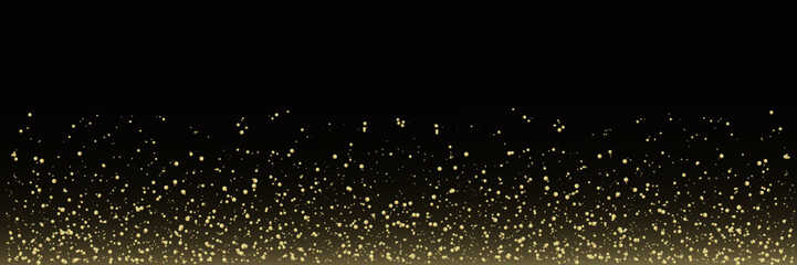 Golden gradient glitter sparks, light effect