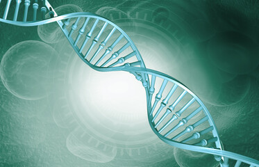 DNA structure scientific background. 3d illustration..
