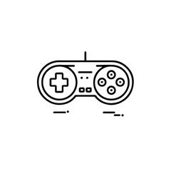 Video Game Controller, pixel perfect vector graphic illustration icon