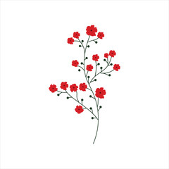 Hand Drawn Floral Decorative Elements