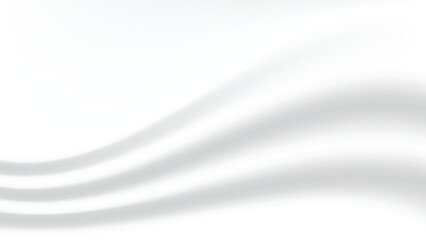 Fototapeta premium Abstract background of white fabric texture. Wallpaper luxury by soft curve of canvas and wave. Illustration background of white cloth.