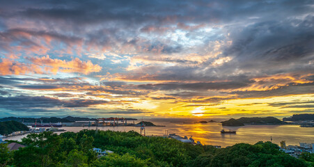 長崎の夕陽