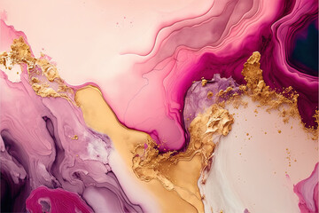 Fototapeta premium Alcohol ink colors translucent.