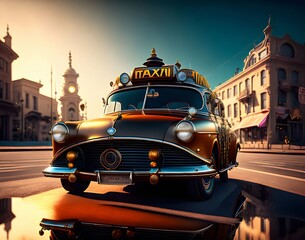 Obraz premium taxi