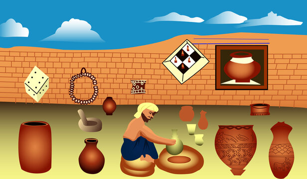 Mohen jo daro, Mohenjo daro, harappa, Indus civilization illustration 
