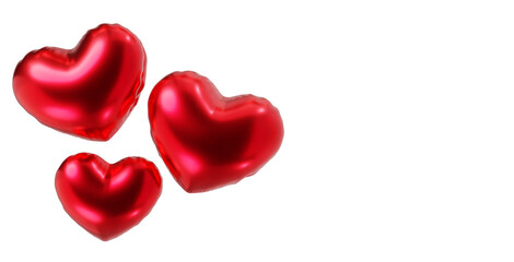 Fototapeta premium red pink heart with a heart png 3d illustration balloon love romance romantic valentine