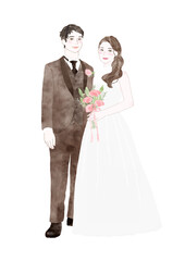 ウエディング、新婚夫婦