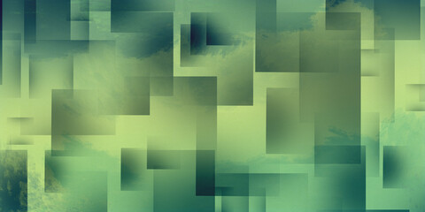 abstract green background with squares
