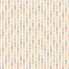 Seamless vector pattern. Circles ornament. Colorful dots background.