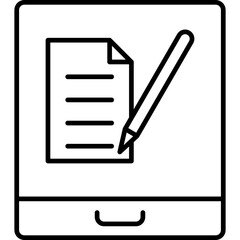 Fototapeta premium Tablet Sheet Icon