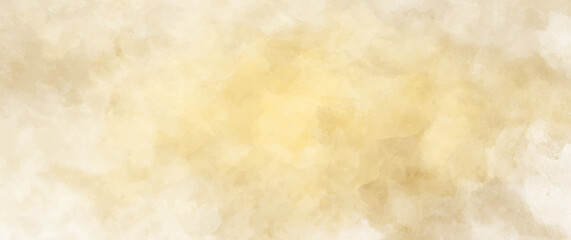 Gold vintage vector watercolor art background. Old paper. Beige watercolour texture for for cover design, cards, flyers, poster, banner or design interior. Brushstrokes and splashes. Painted template.