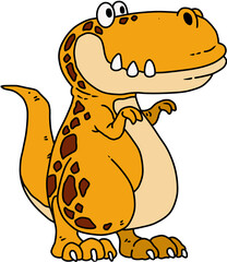 cute dinosaur cartoon illustration