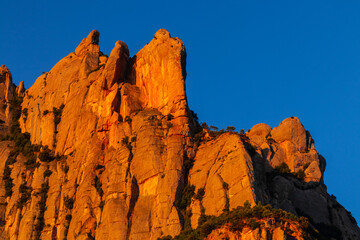 Montaña de Montserrat . Comarca de Bages, Catalunya, España