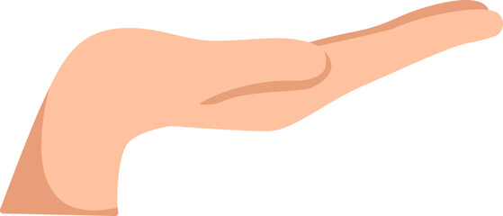 Hands planting plants flat icon