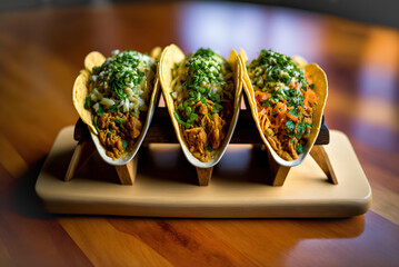 Mexican taco, food photography