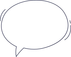 Message flat icon Communication cloud