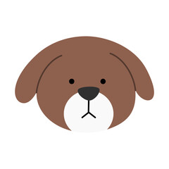 cute dog in cartoon style