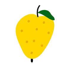 yellow strawberry cartoon