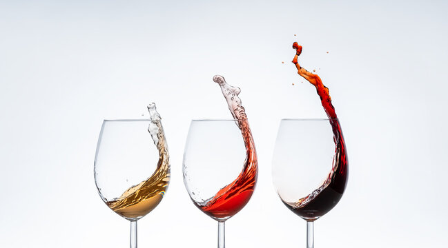 Weine im Glas
