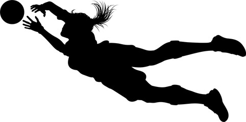 Female Soccer Football Player Woman Silhouette © Christos Georghiou