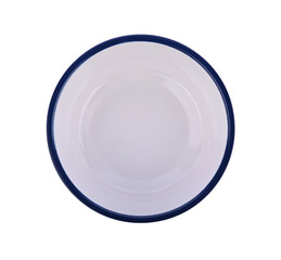Bowl, Blue Rim bowl on transparent png.