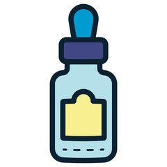 Obraz premium liquid serum cosmetic product illustration