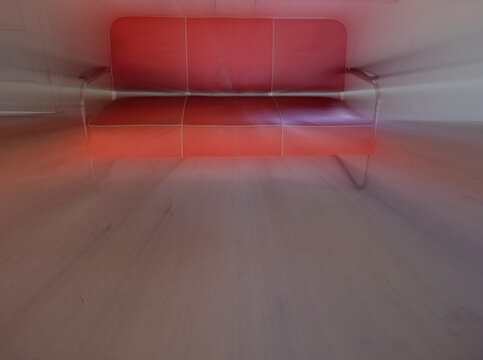 Fototapeta Red Sofa Zoom
