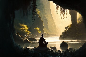 Coastal Caves: A Landscape of a Cave on the Coast