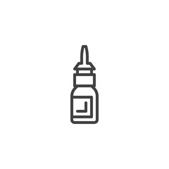 Nasal spray line icon
