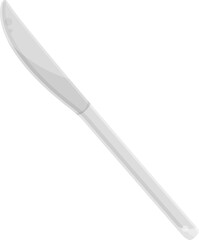 simple vector illustration of knife, cutlery, hand drawing