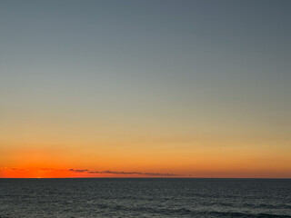 sunset on the coast of the atlantic ocean