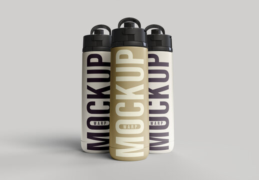 Thermo Sport Water Bottle Mockup