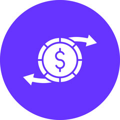 Money Transfer Icon Style
