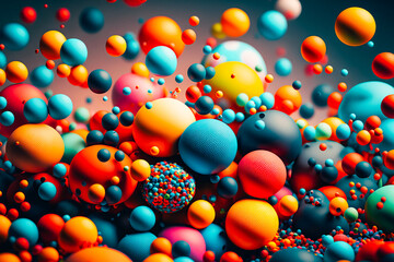 A mesmerizing image of a plethora of colorful balls