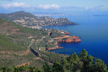 Rote Felsen Massif de l’Esterel Côte d’Azur Frankreich