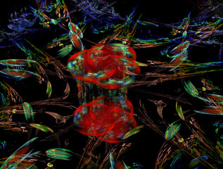 Imaginatory fractal abstract background Image