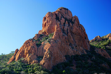 Rote Felsen Massif de l’Esterel Côte d’Azur Frankreich