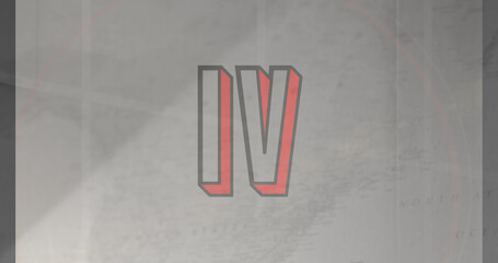 Countdown against grey background 4k