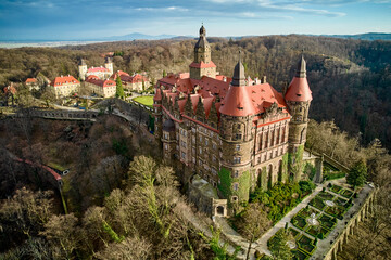 Fototapeta Zamek Książ w  Wałbrzychu obraz