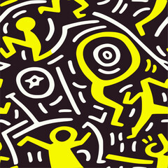 Ethnic African style Geometric Vector Seamless Pattern textile print. traditional design. Creative pattern backgrounds.