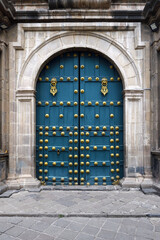 Basilica and Convent of La Merced, Entrance door, Cusco, Peru