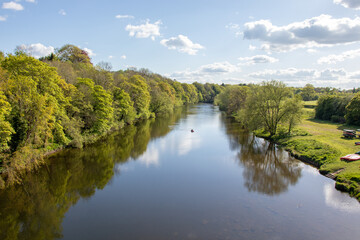 River Wye and the Wye valley in the Summertime.