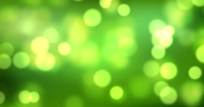 Sunlight shining through the leaves of trees, natural blurred background, Nature abstract background, nature green bokeh. Loop Animation